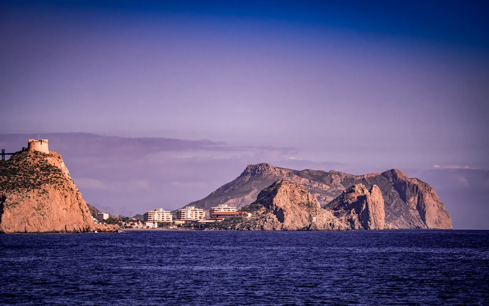Vista costera de Águilas